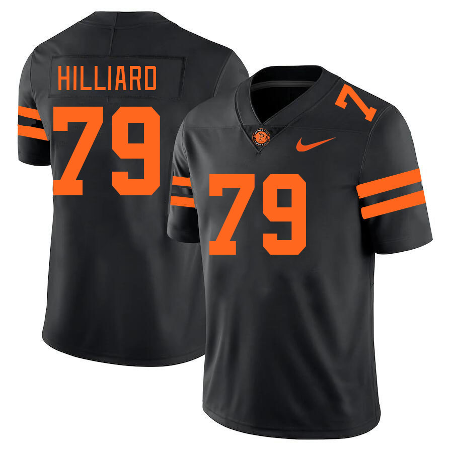 Men-Youth #79 Nicholas Hilliard Princeton Tigers 2023 College Football Jerseys Stitched-Black